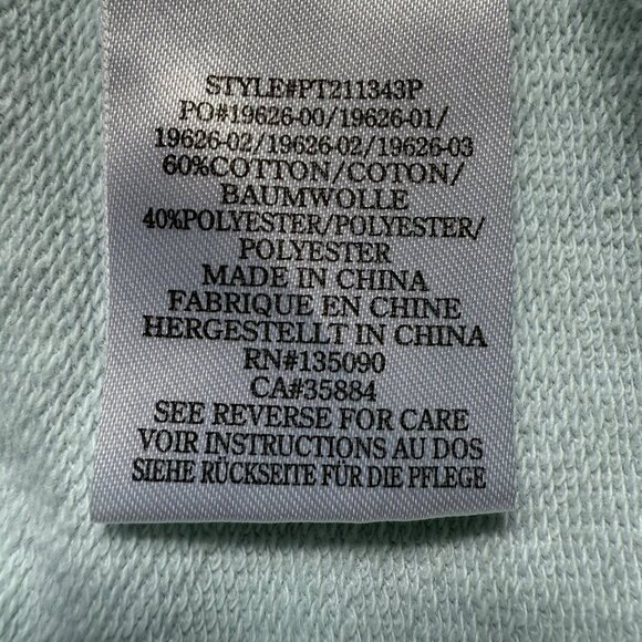 Peloton Size L White Blue Sunburst Tie-Dye Half Zip Pullover Hoodie Sweatshirt - Picture 9 of 15